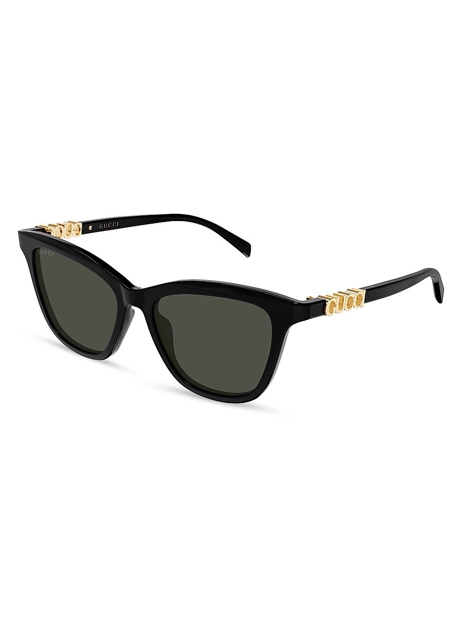 Women's Block 52MM Cat-Eye Sunglasses - Black