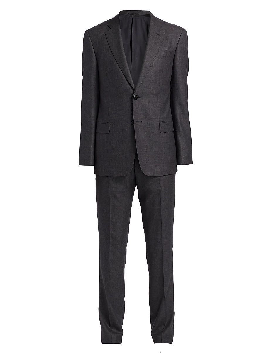 Men's Wool Trousers - Stone - Size 40