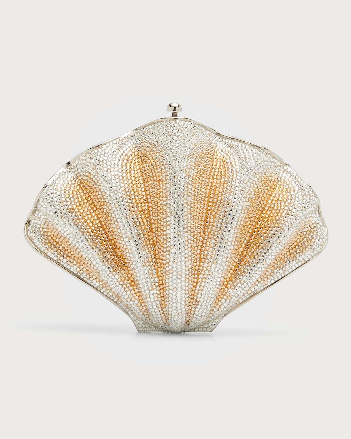 Scallop Clam Crystal Minaudiere