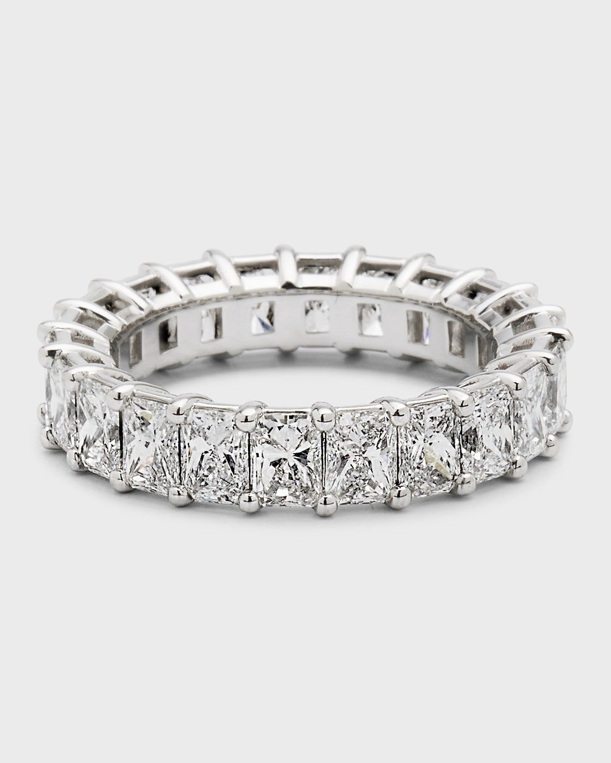 Platinum Radiant FG/VS Diamond Eternity Band, Size 6, 5.06tcw