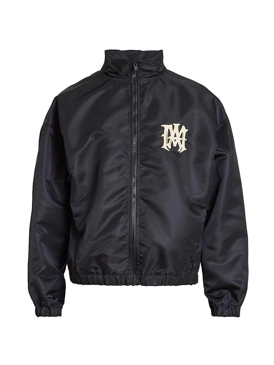 Men's Amiri Hollywood Embroidered Logo Jacket - Black - Size Medium