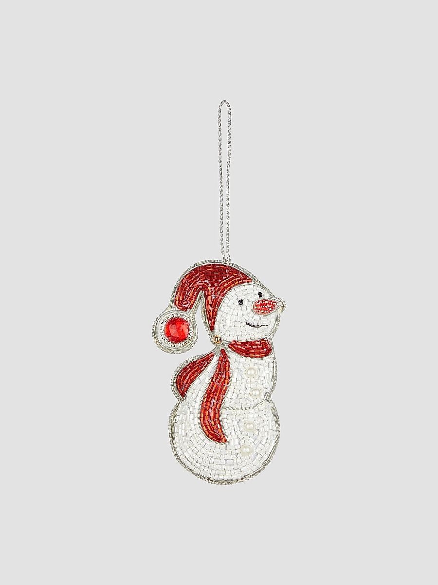 Beaded Snowman Ornament