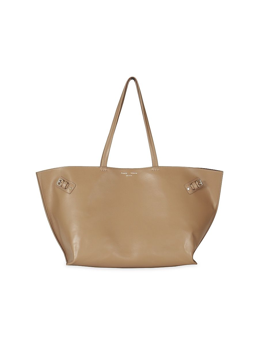Women's Days Leather Tote Bag - Cumin
