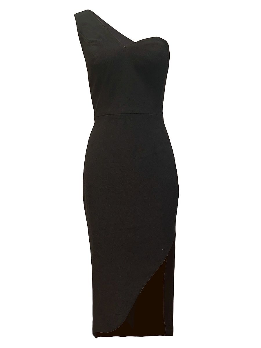 Women's Magnolia Asymmetric Dress - Black - Size XXL