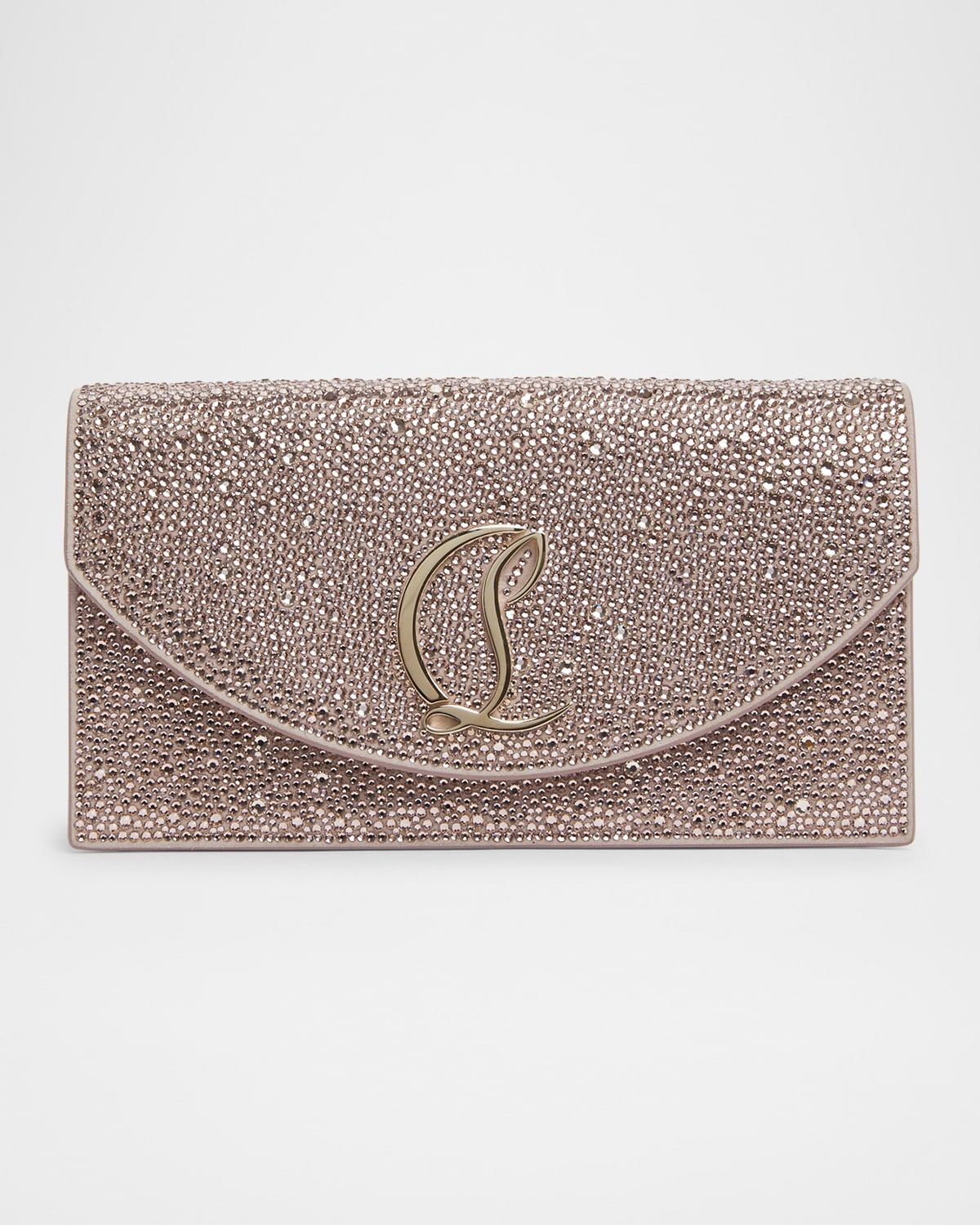 Loubi54 Strass Flap Clutch Bag