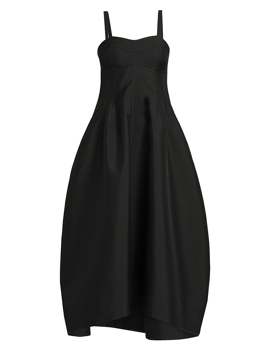 Women's Bustier Midi-Dress - Black - Size 10
