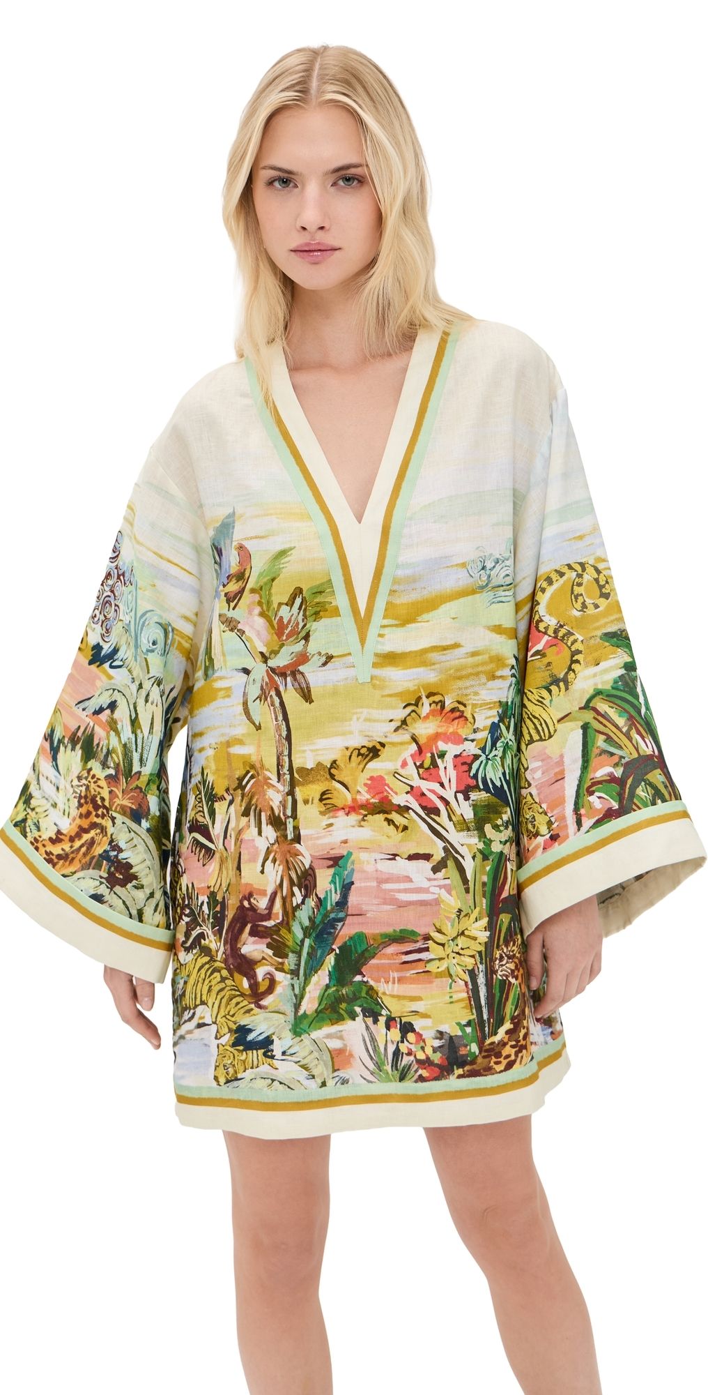 ALÉMAIS Tropical Mini Dress Multi 4