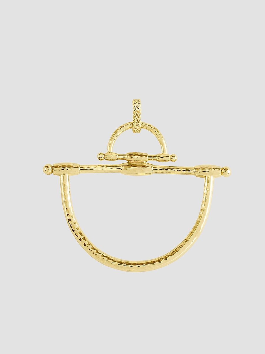 Women's Cheval 18K-Gold-Plated Horsebit Pendant - Gold
