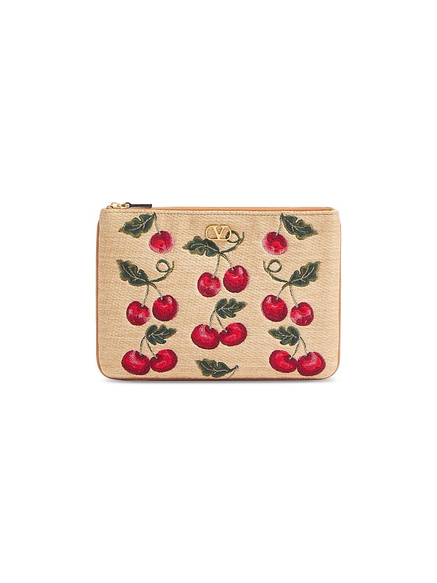 Women's Vlogo Signature Pouch - Natural Red