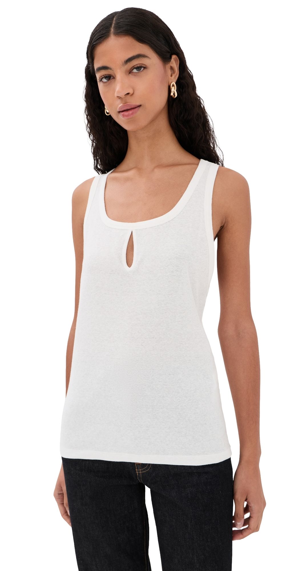 Victoria Beckham Split Tank Top White M