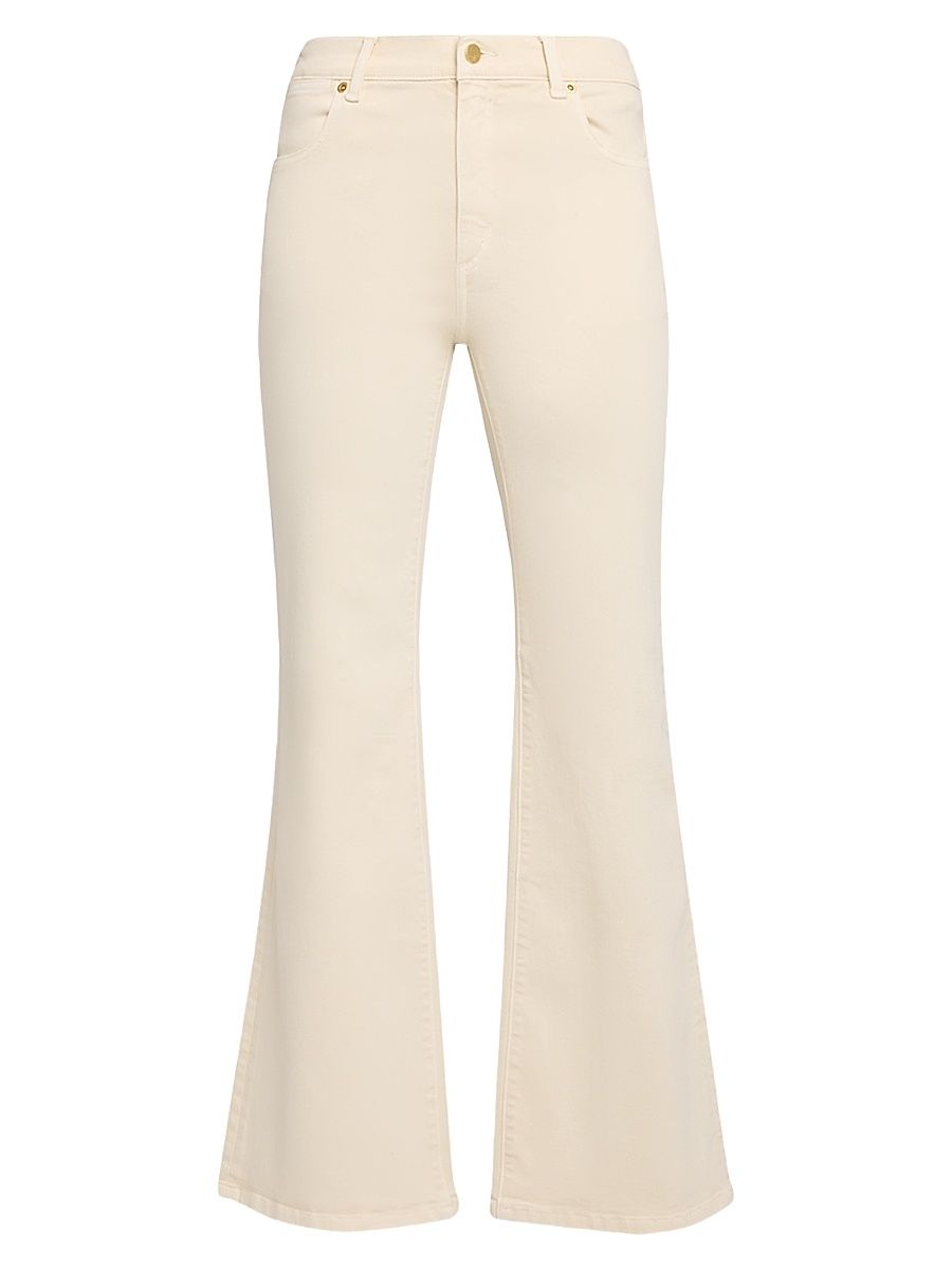 Women's Rosie Garment-Dyed Flare Pants - Ecru - Size 32