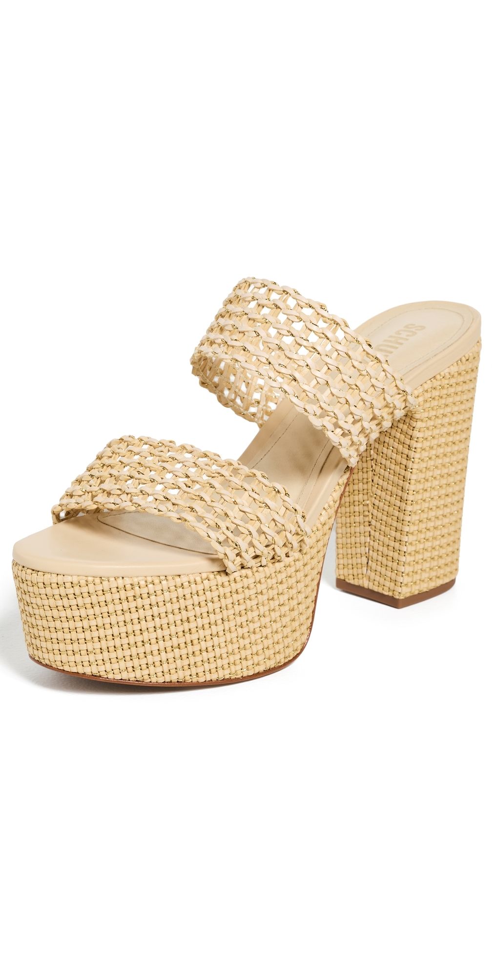 Schutz Aberdeen Sandals Natural 7.5