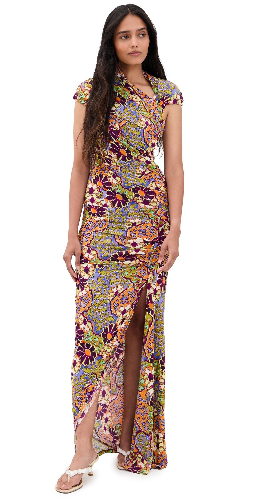 ALÉMAIS Joanna Midi Dress Multi 8