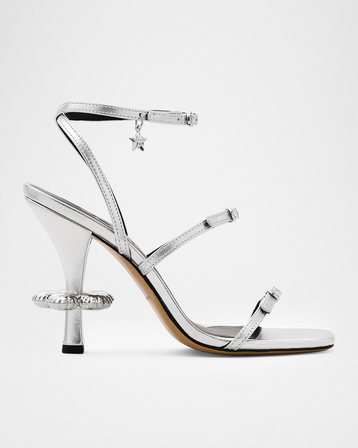 The Metallic Leather Daisy Sandals