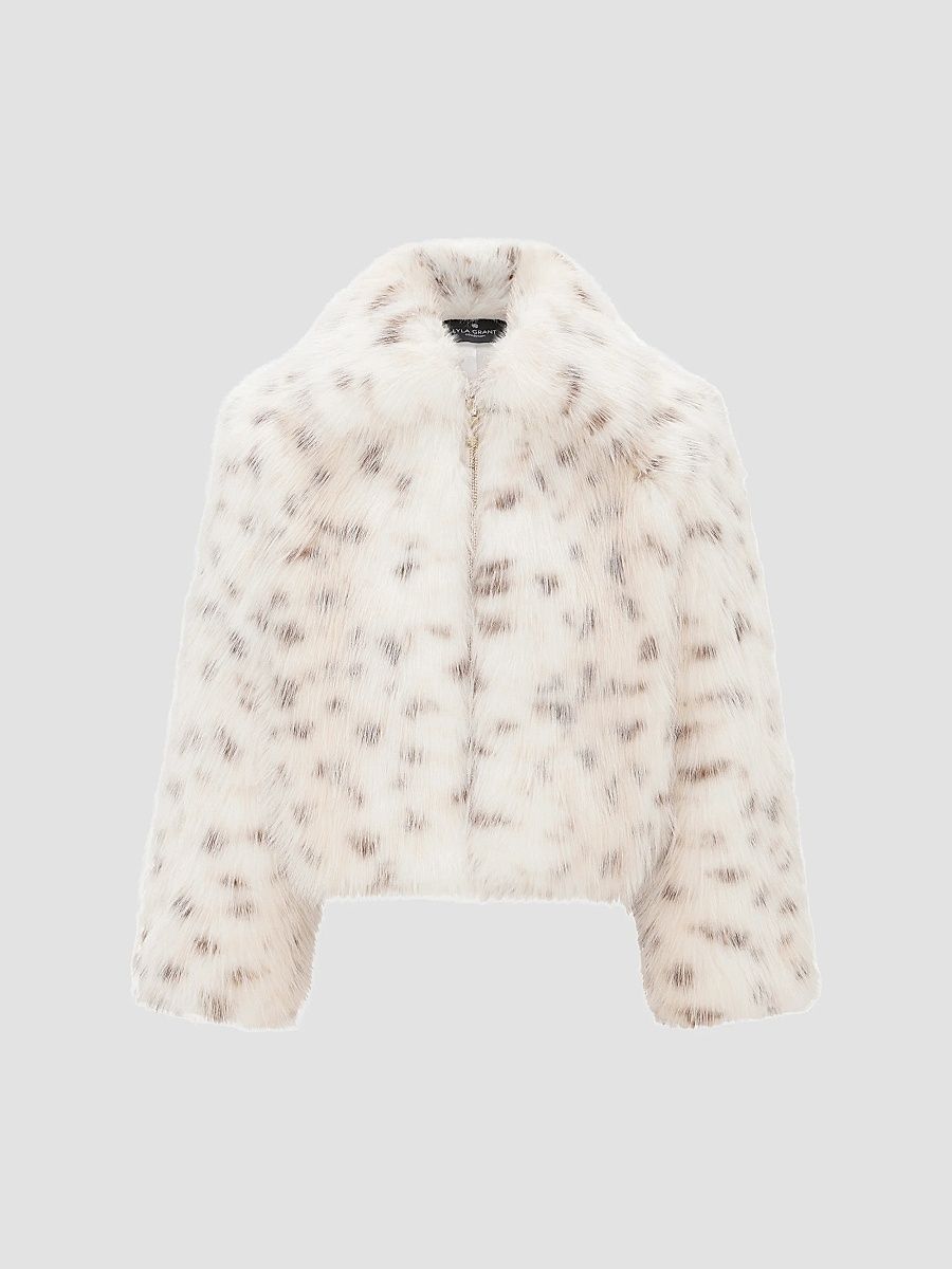 Lyla Grant Women's Faux Fur Lynx Jacket - Lyx - Size XS