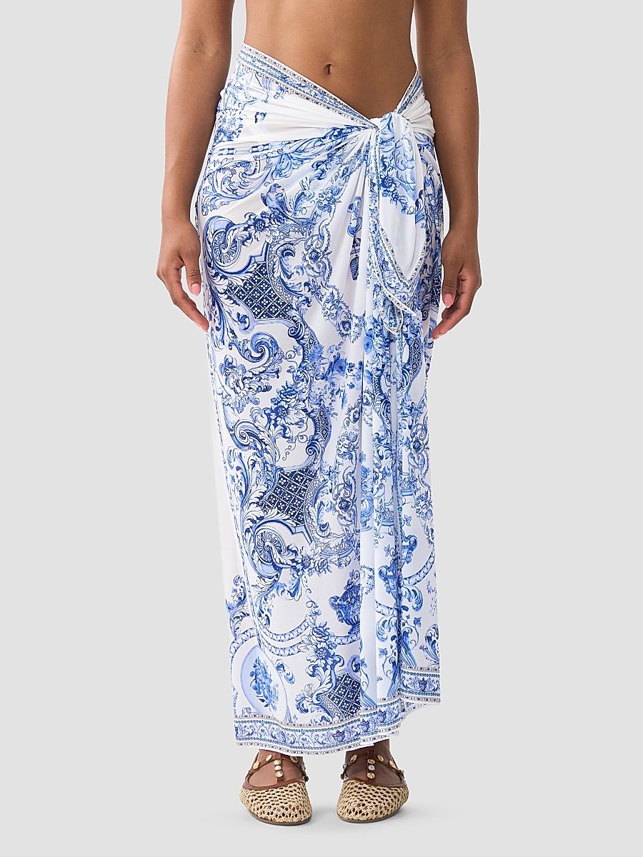 Women's Ceramic Panoramic Long Sarong - Ceramic Panoramic