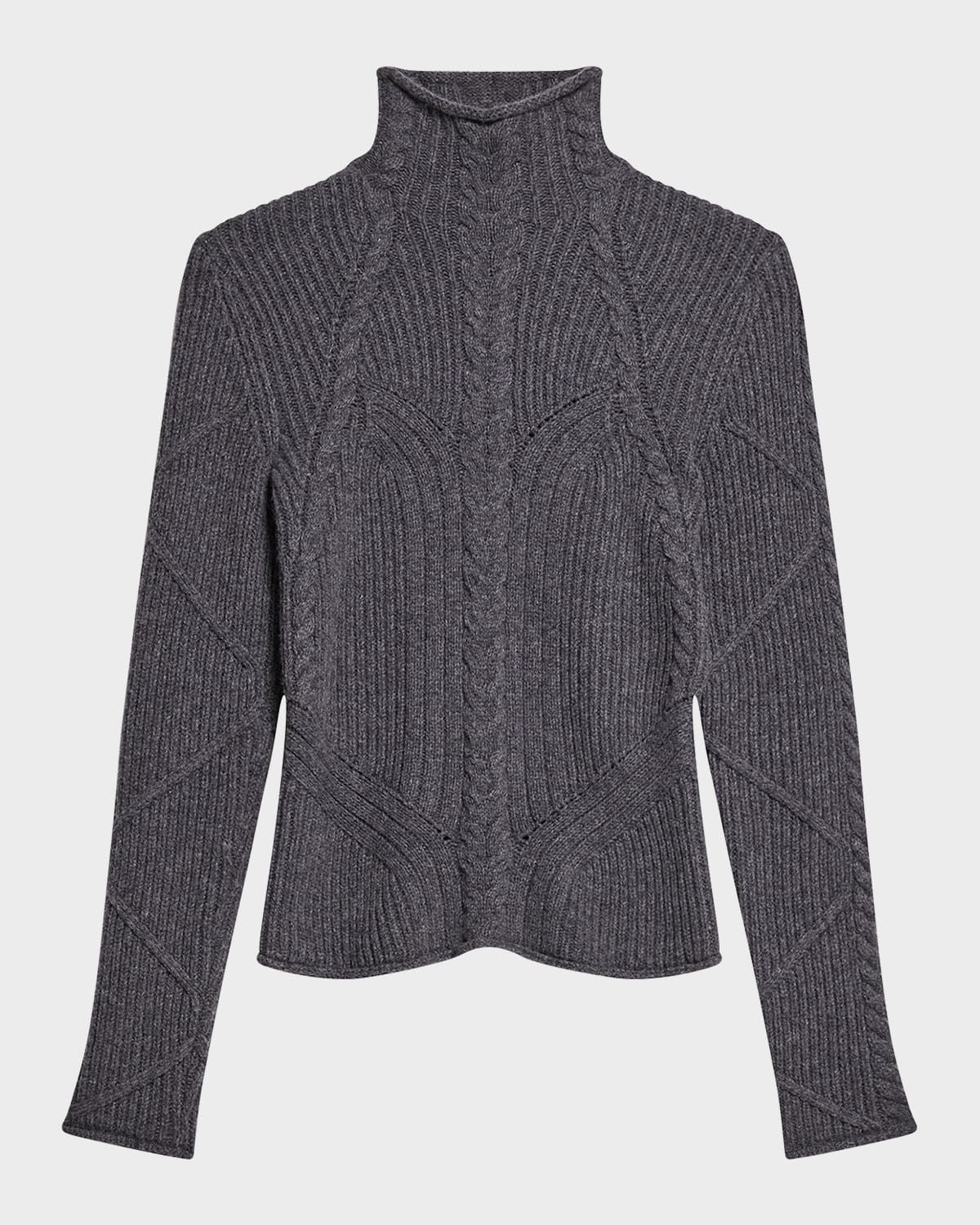 Cable Turtleneck Sweater