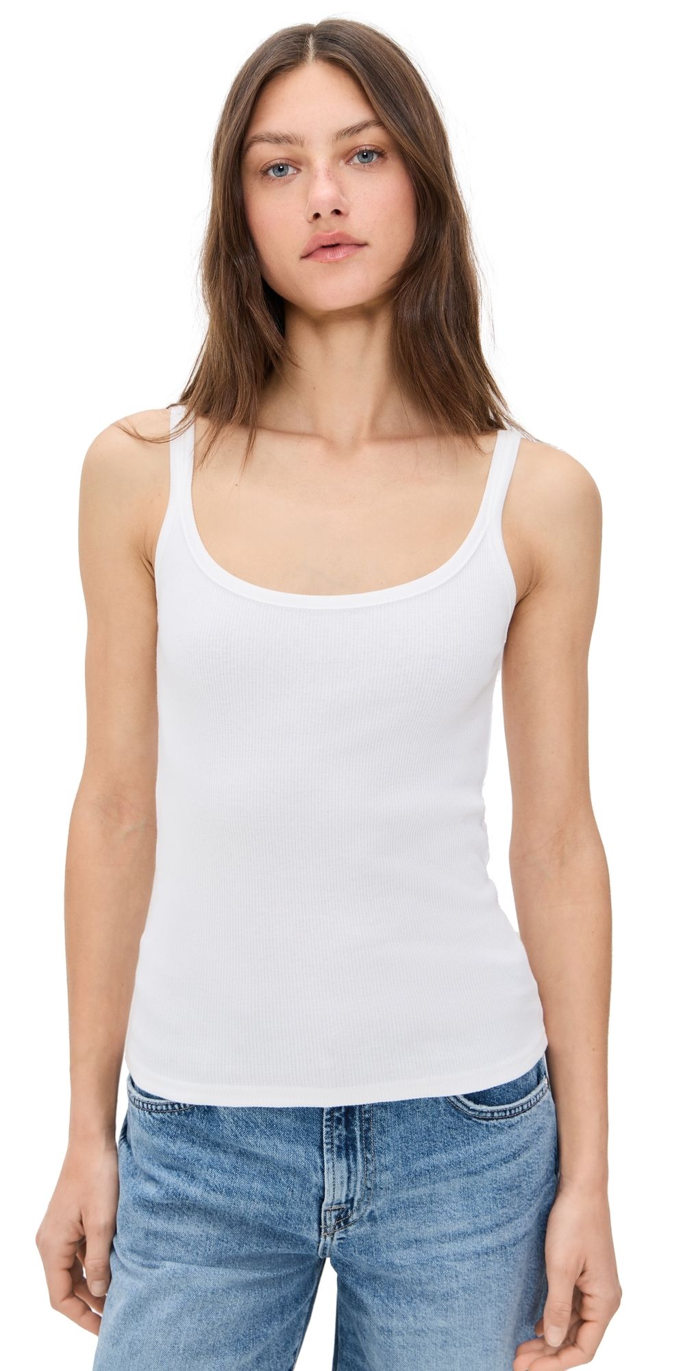 PARKE Thin Strap Tank White M