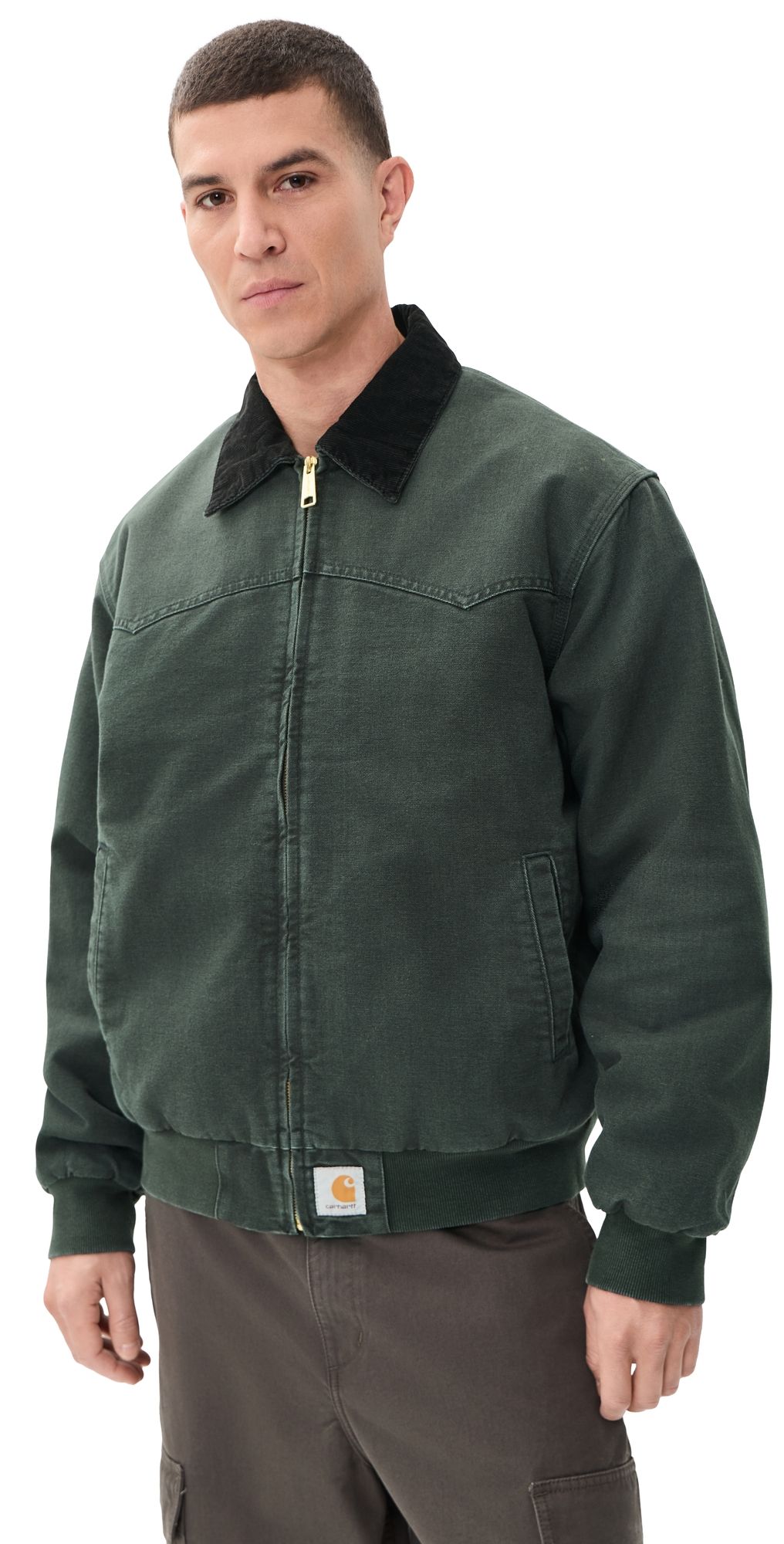 Carhartt WIP OG Santa Fe Jacket Raven/Black (Stone Canvas) M