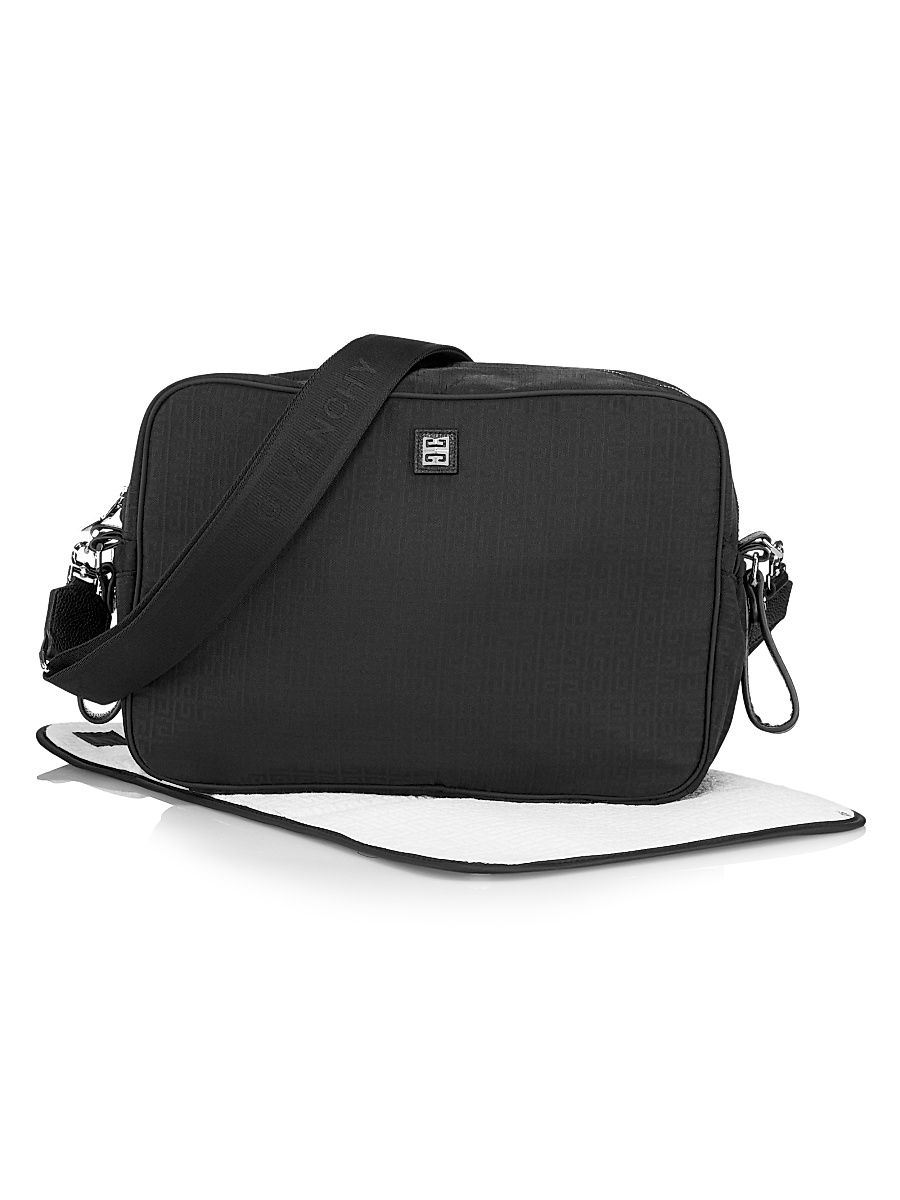 Jacquard Changing Bag - Black