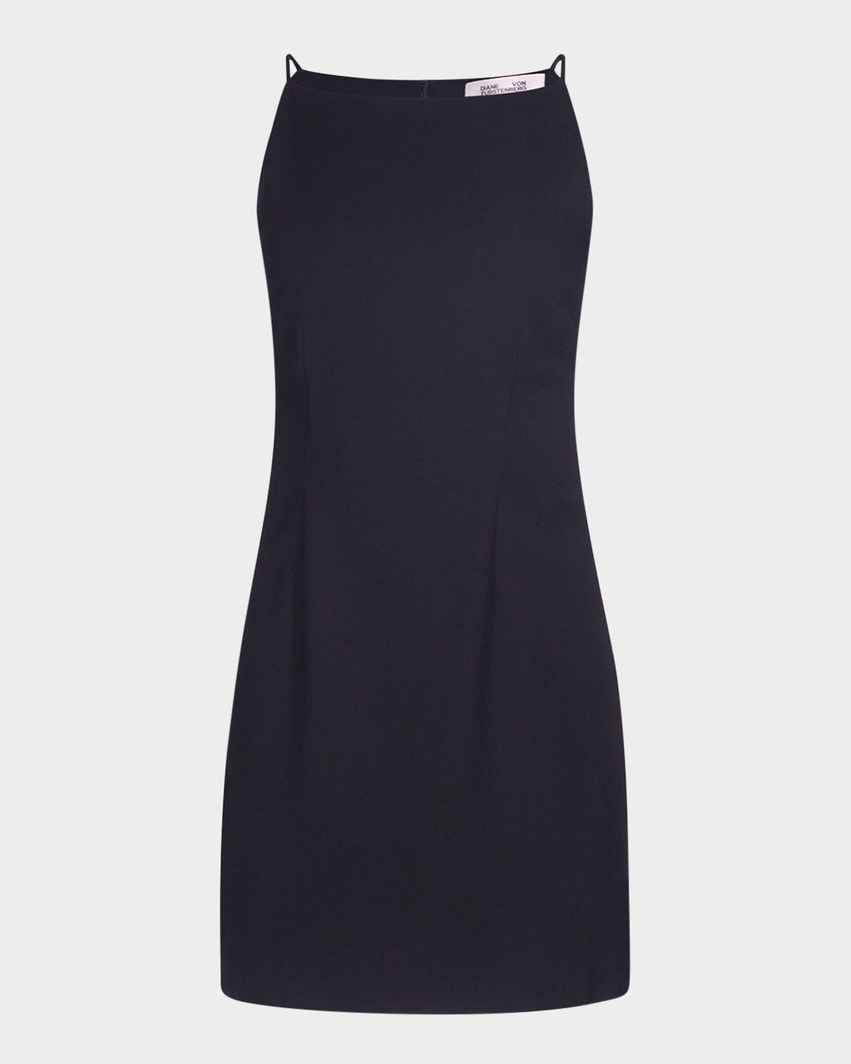 Spencer Sleeveless Bateau-Neck Mini Dress