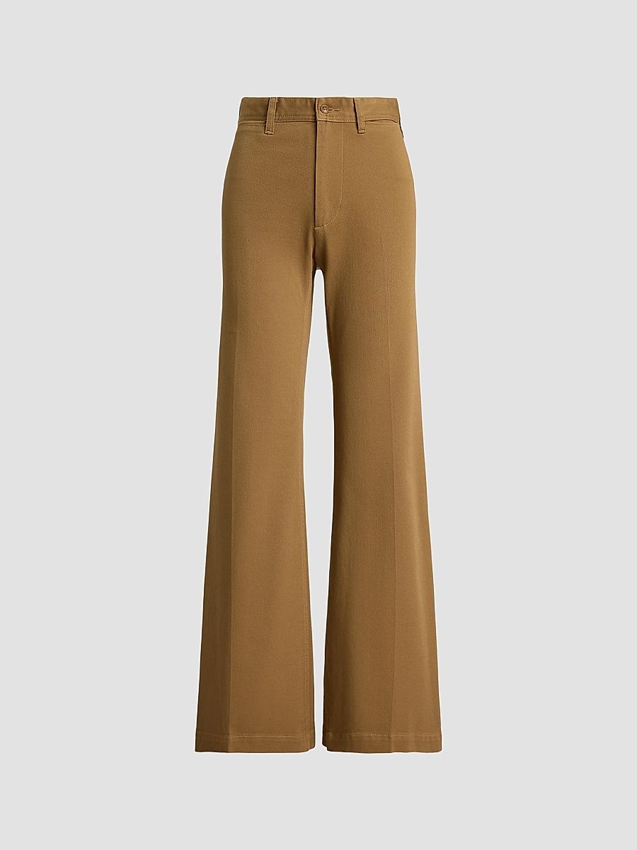 Women's Beaton Stretch Cotton Pants - Tan - Size 8