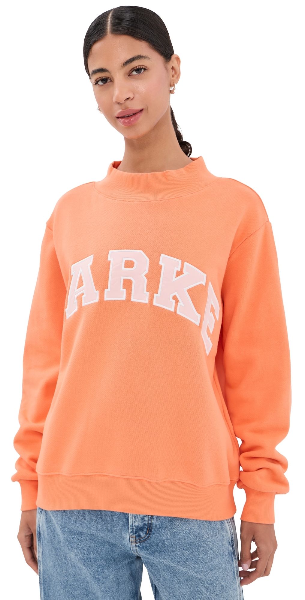 PARKE Varsity Sweatshirt Creamsicle/Rose XXL