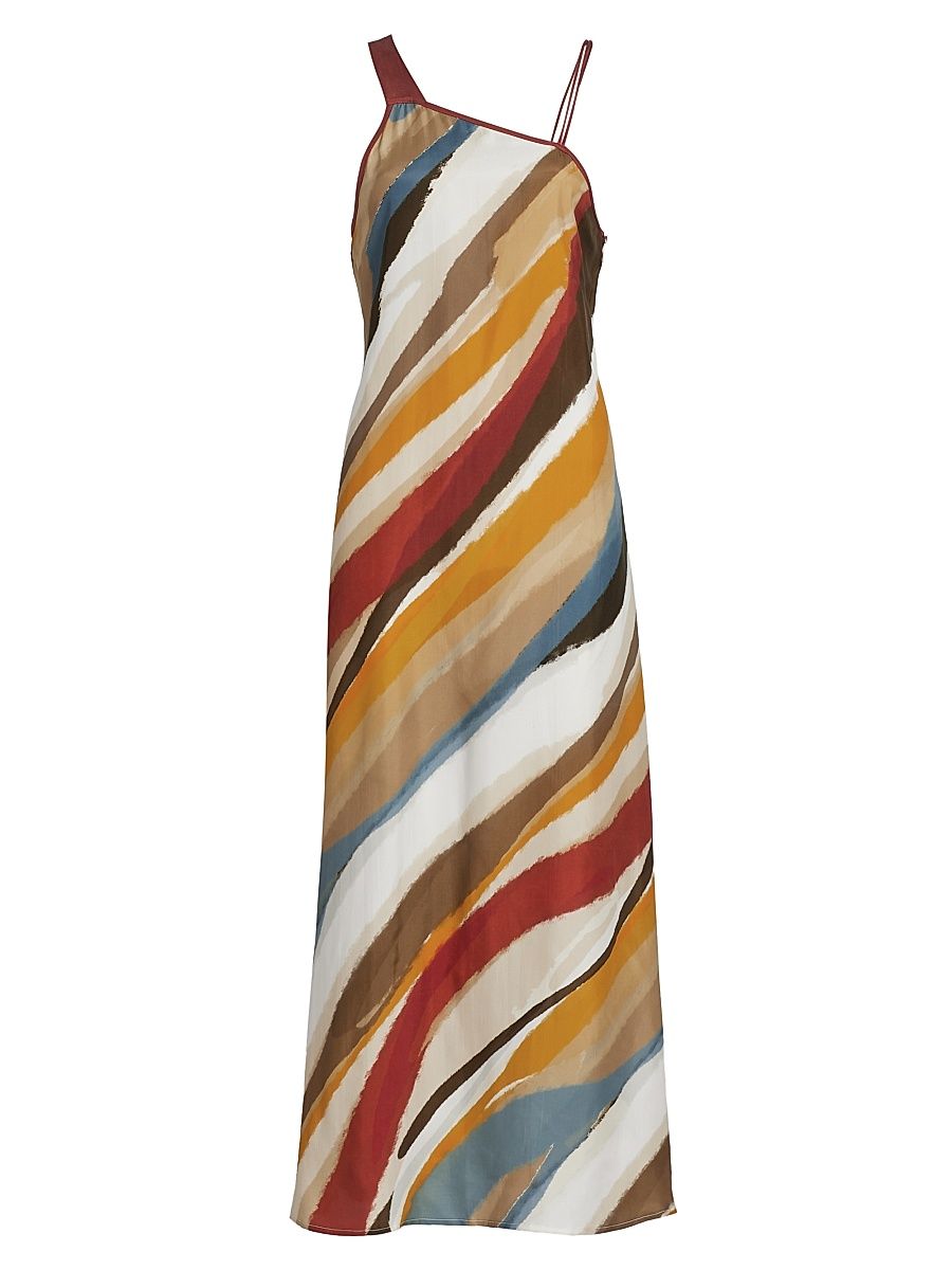 Women's Adularia The Dakota Striped Maxi Dress - Petra Print - Size XS