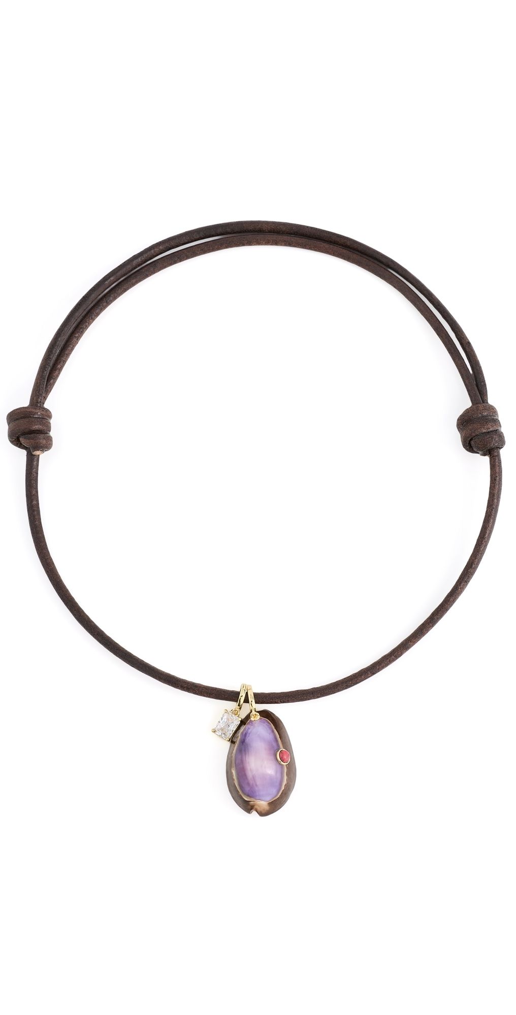 éliou Kosta Necklace Brown One Size