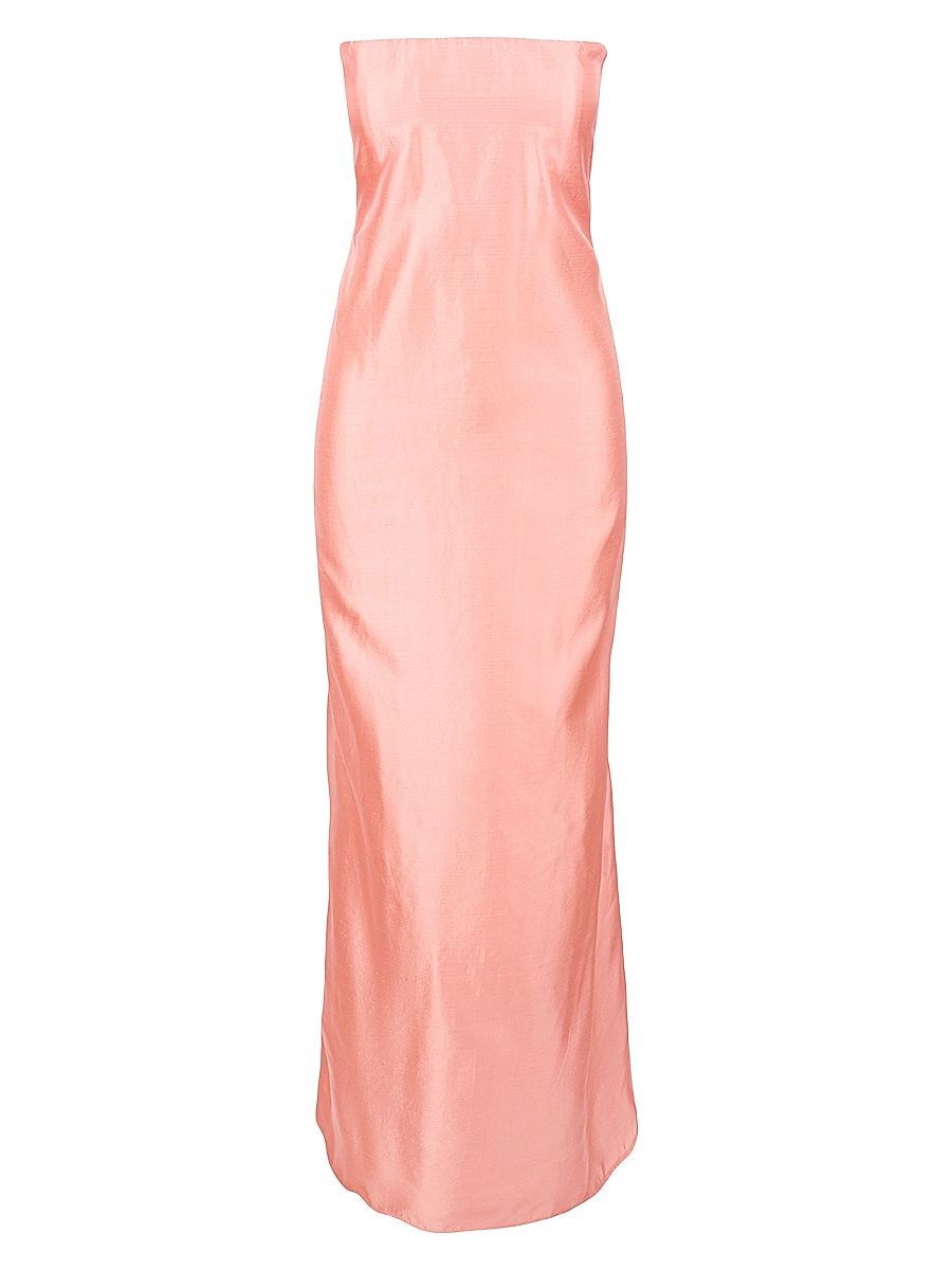 Women's Tullio Silk Strapless Gown - Carnation - Size 12