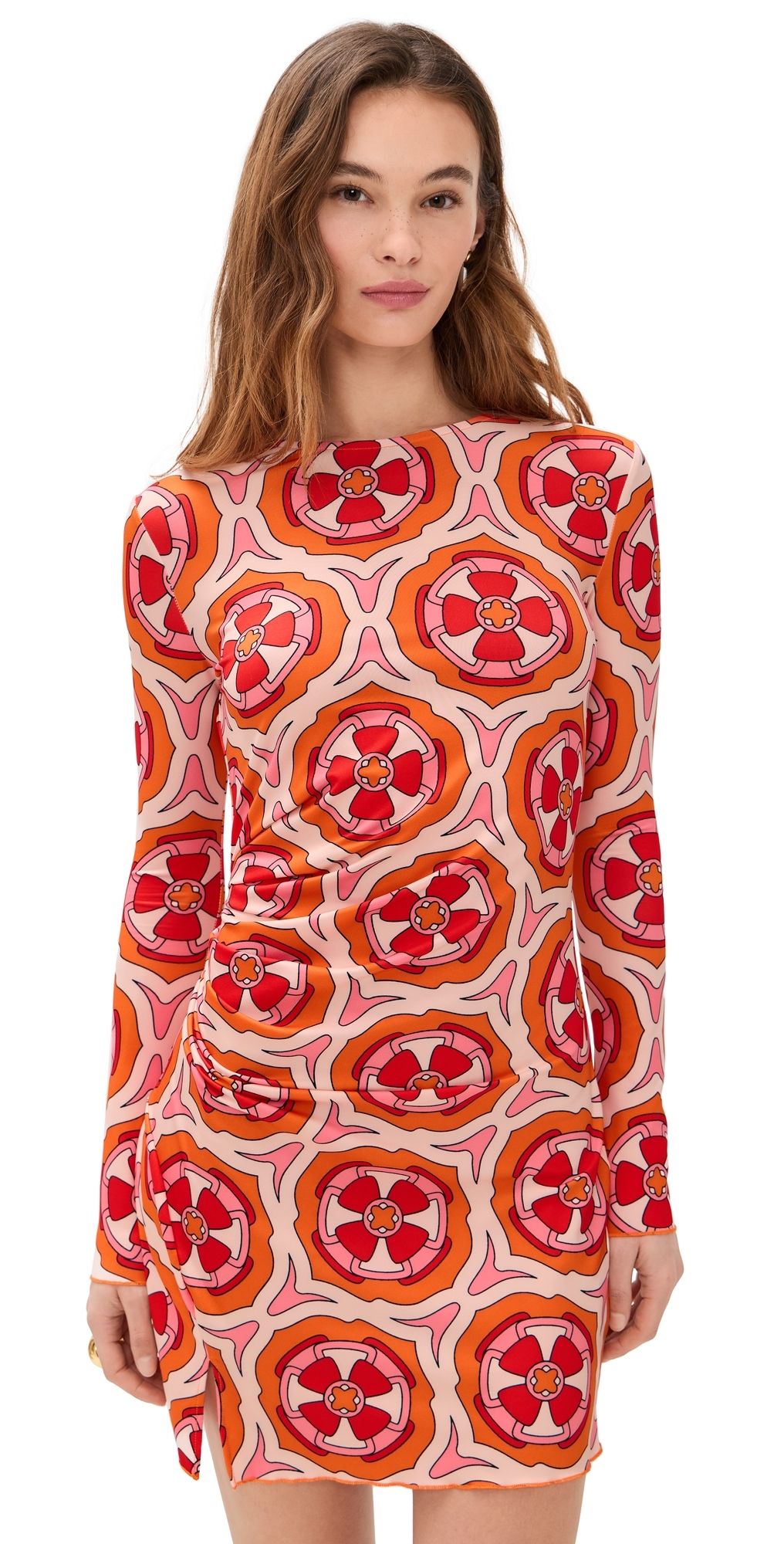 Eywasouls Malibu Hazel Dress Pink Retro Radiance L