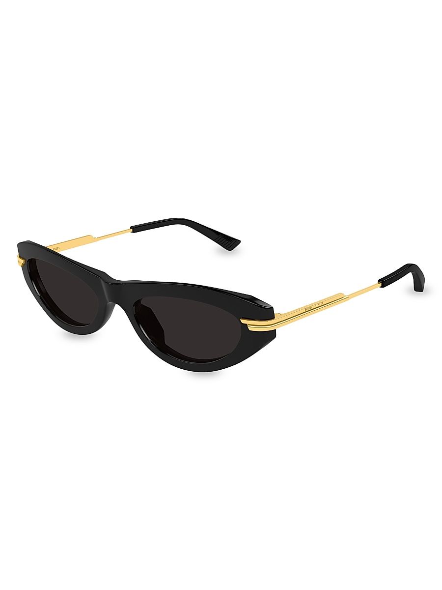 Women's Combi 53MM Oval Sunglasses - Gold Black