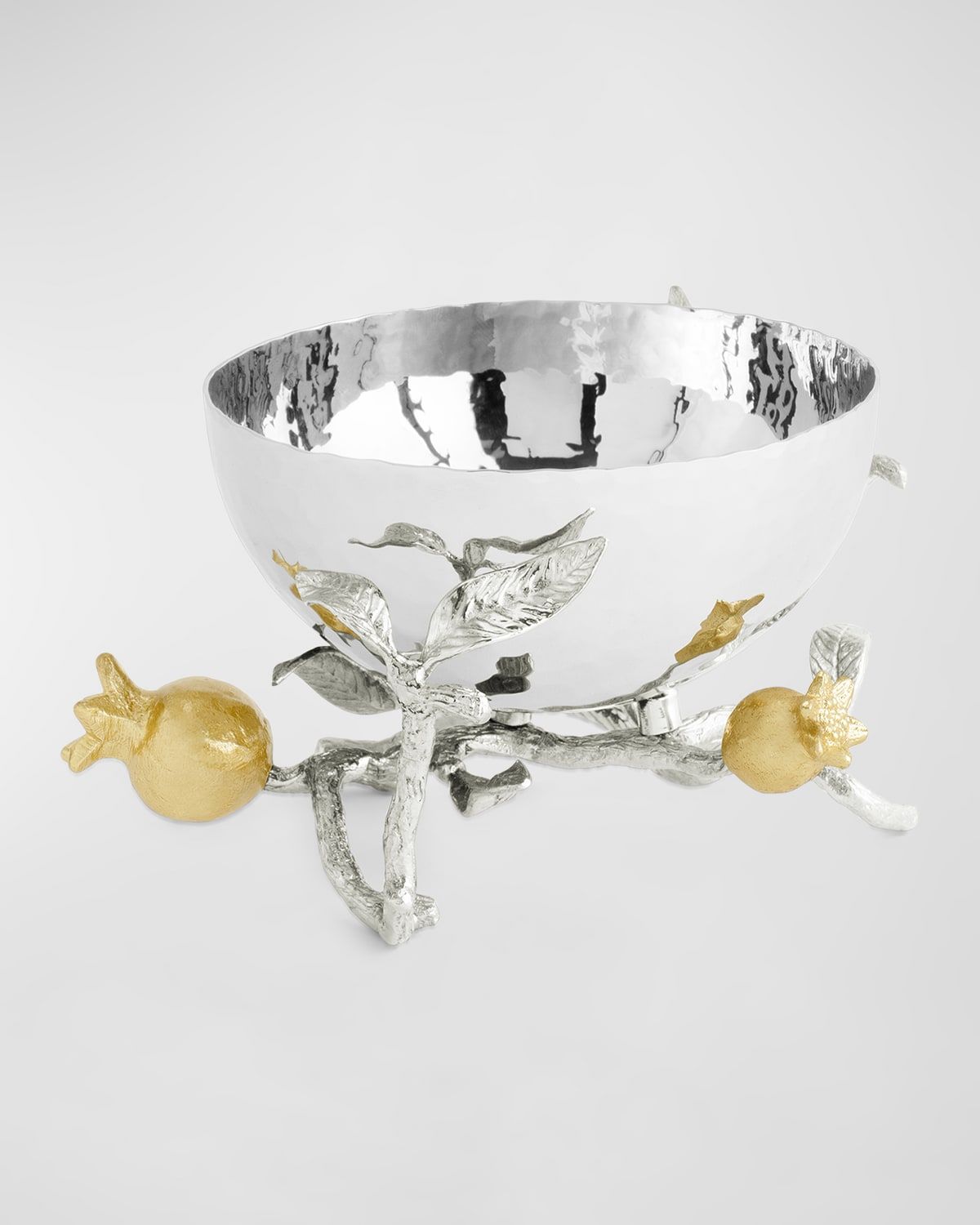 Pomegranate Silver & Gold Nut Bowl