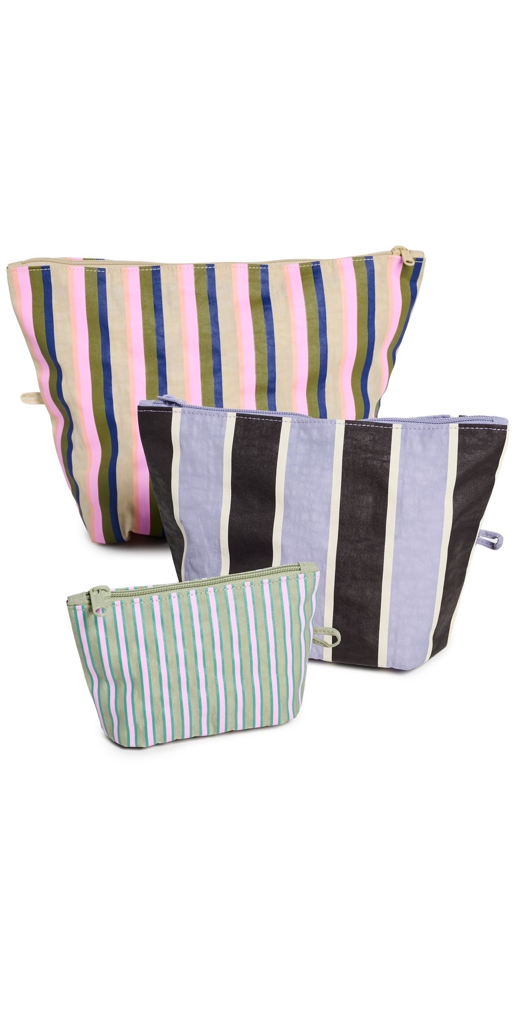 BAGGU Go Pouch Set Candy Shop Stripes One Size