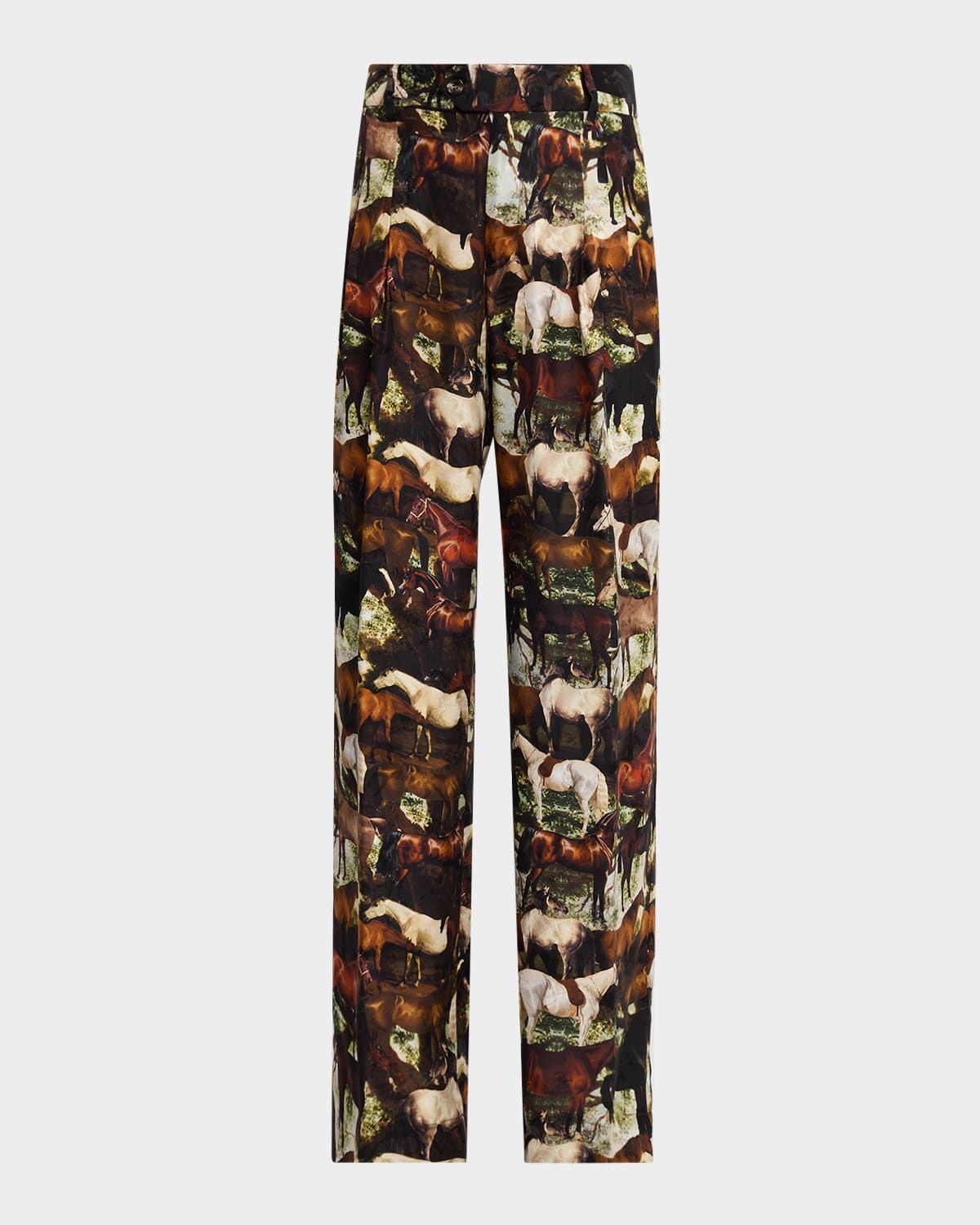 Take The Reins Baggy Silk Trousers