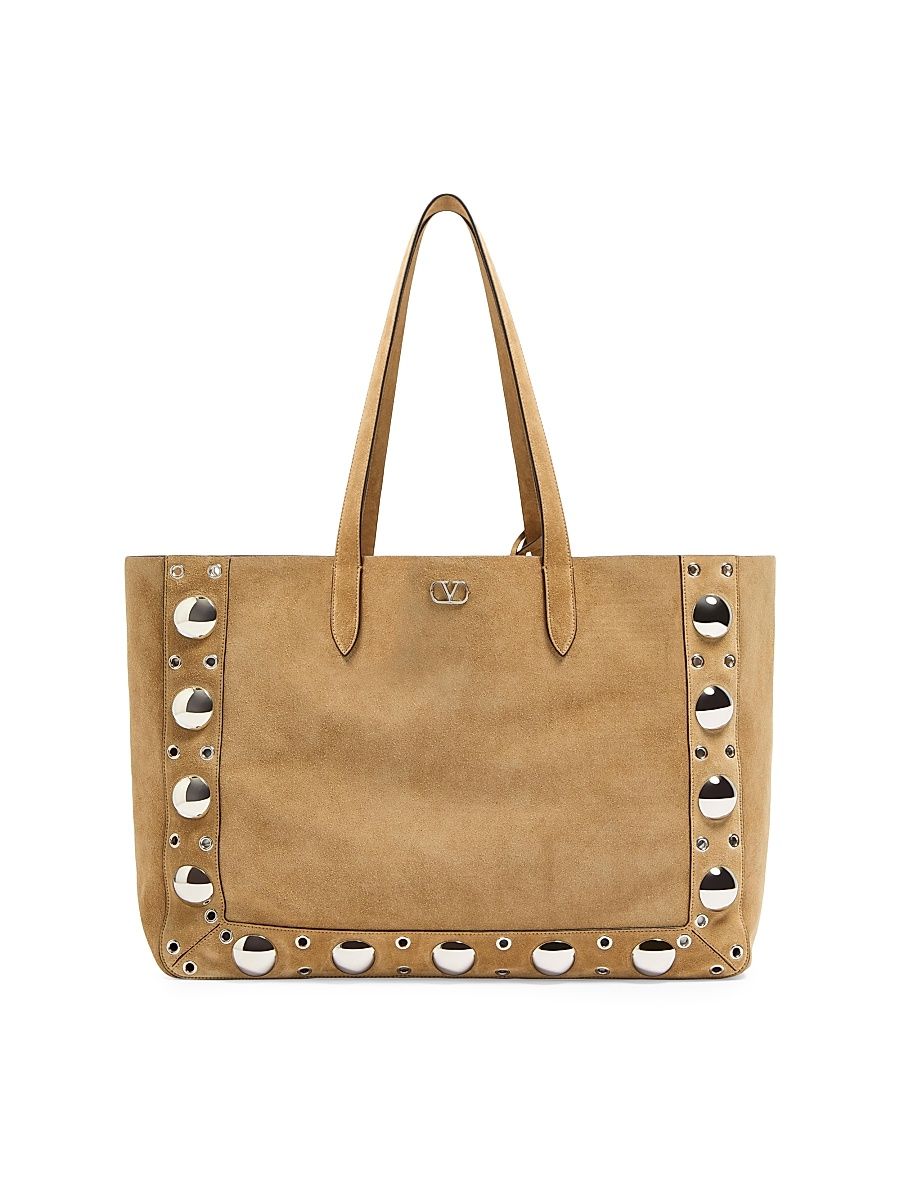 Men's Nellcôte Large Suede Shopping Bag - Havana Beige