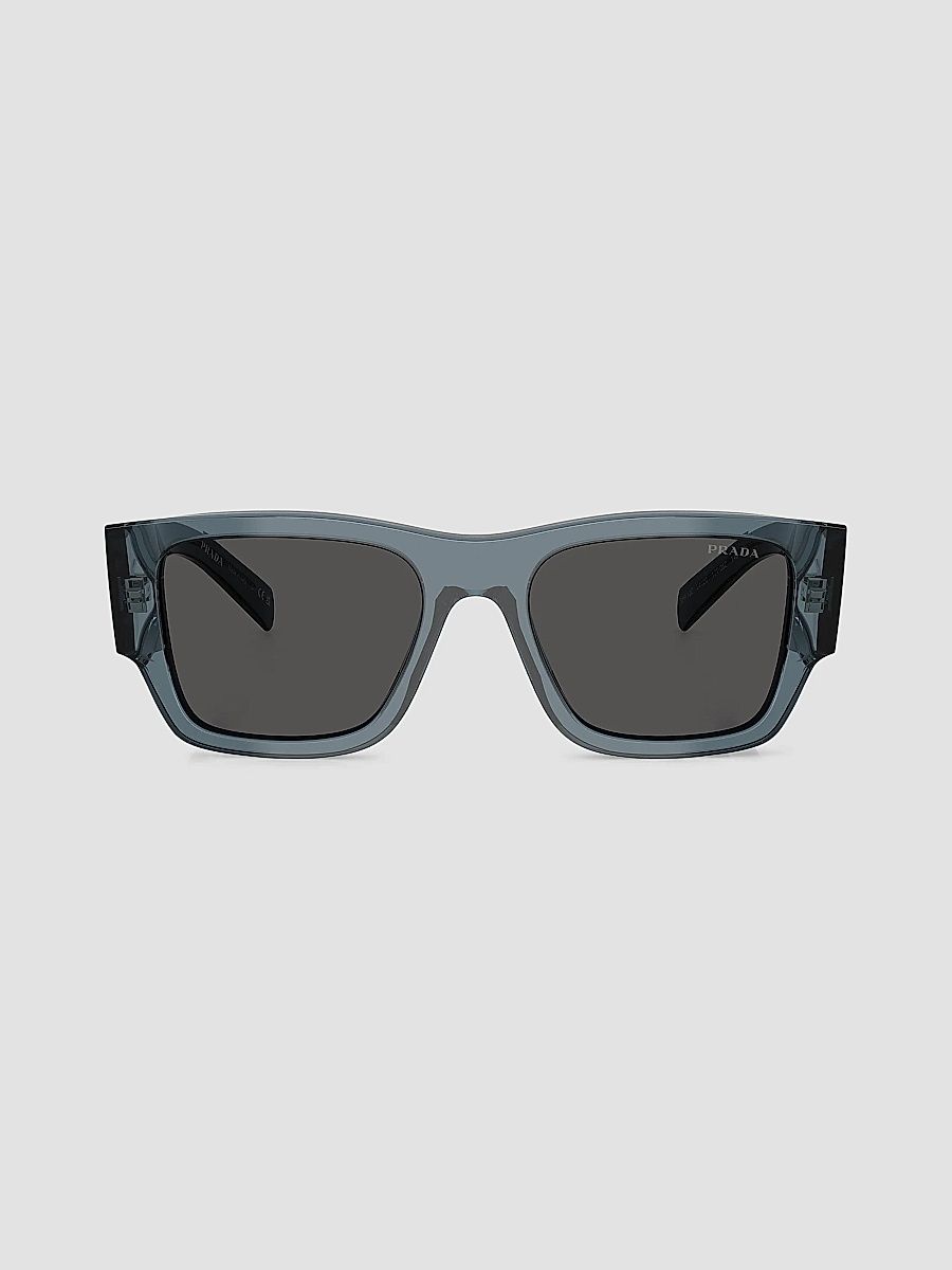 Prada Men's 54MM Rectangular Sunglasses - Dark Grey