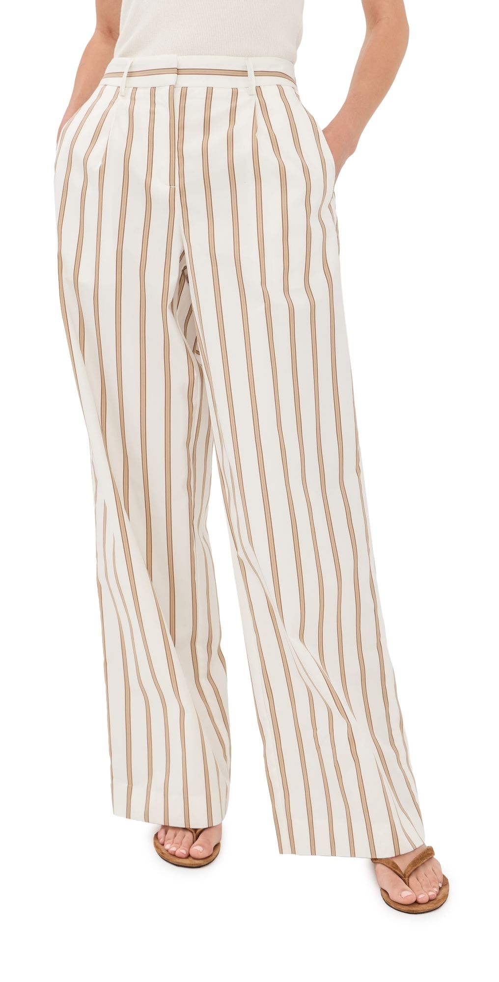 TWP Hudson St. Pants White/Khaki 0