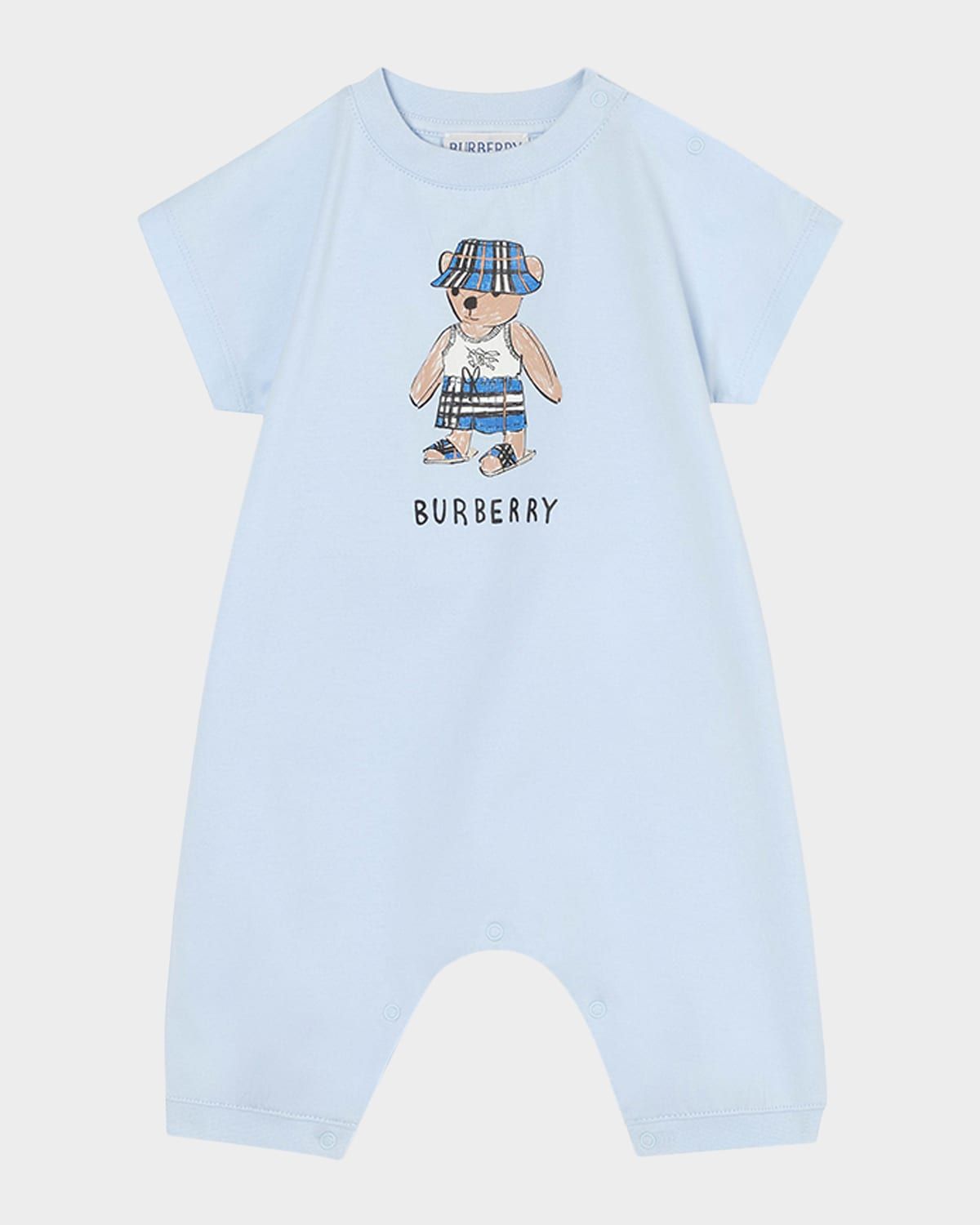 Boy & apos;s Jensen Teddy Cotton Playsuit, Size 1M-18M