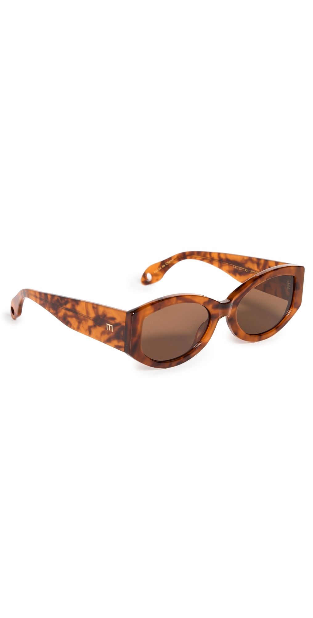 Elisa Johnson Jeannie Sunglasses Brown Tortoise One Size