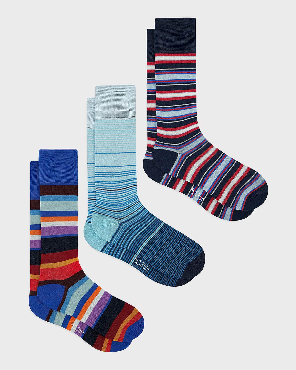 Men & apos;s Variety Stripe 3-Pack Crew Socks