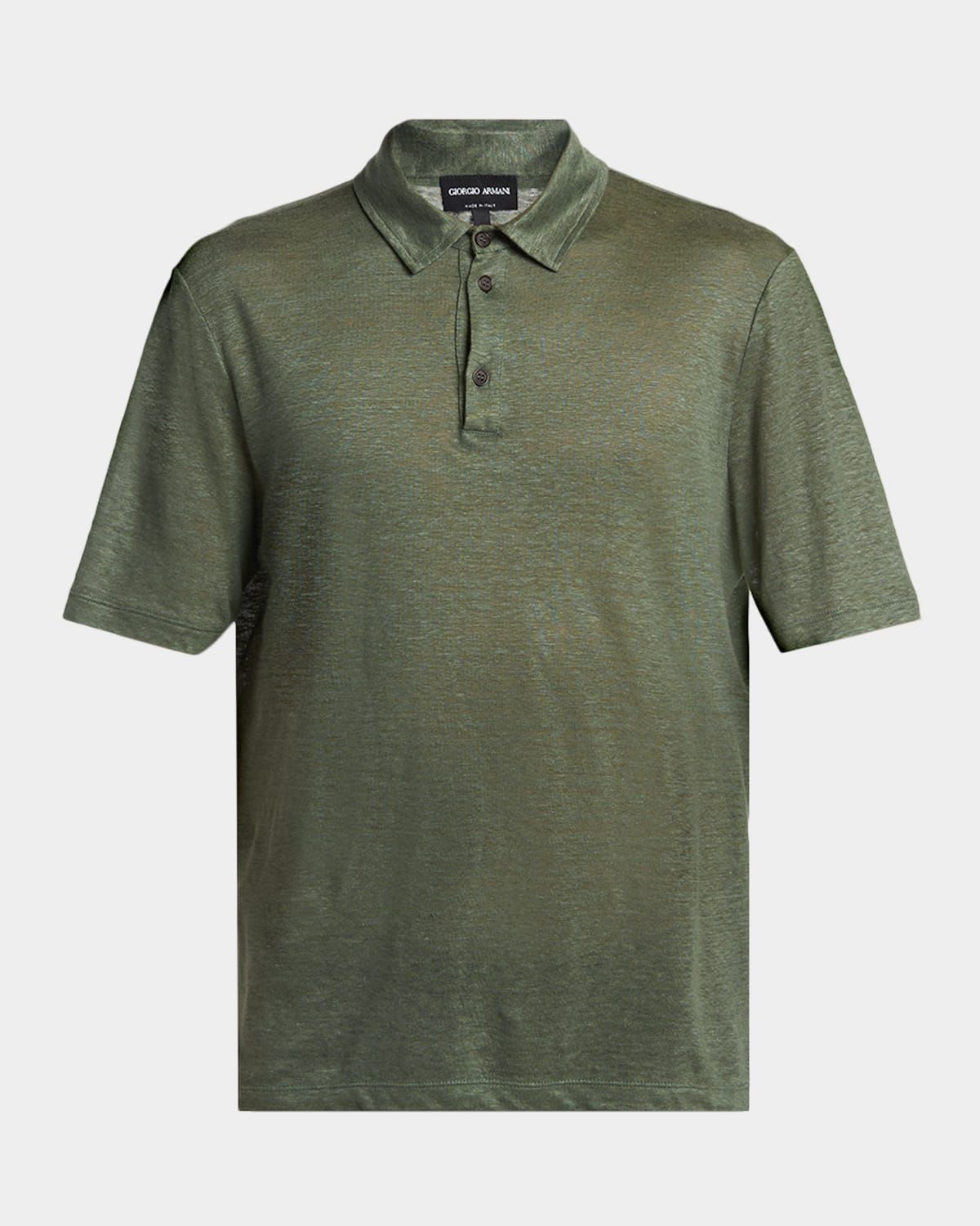 Men & apos;s Linen Classic-Fit Polo Shirt