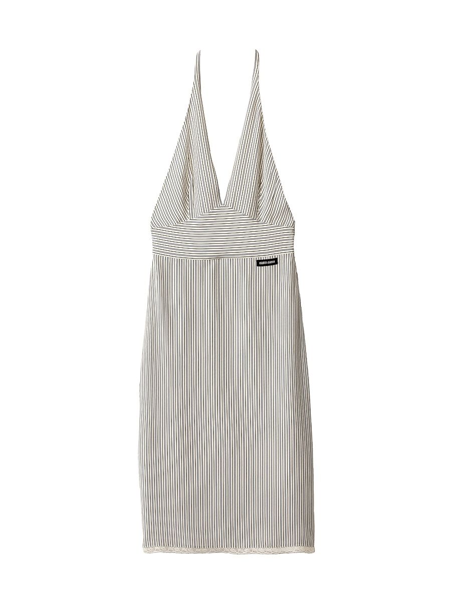 Women's Crêpe De Chine Dress - Beige - Size 2