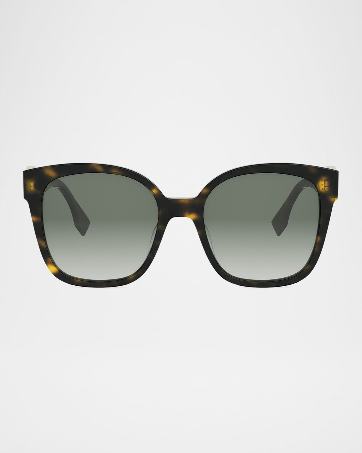 FF Diamonds Square Havana Acetate Sunglasses