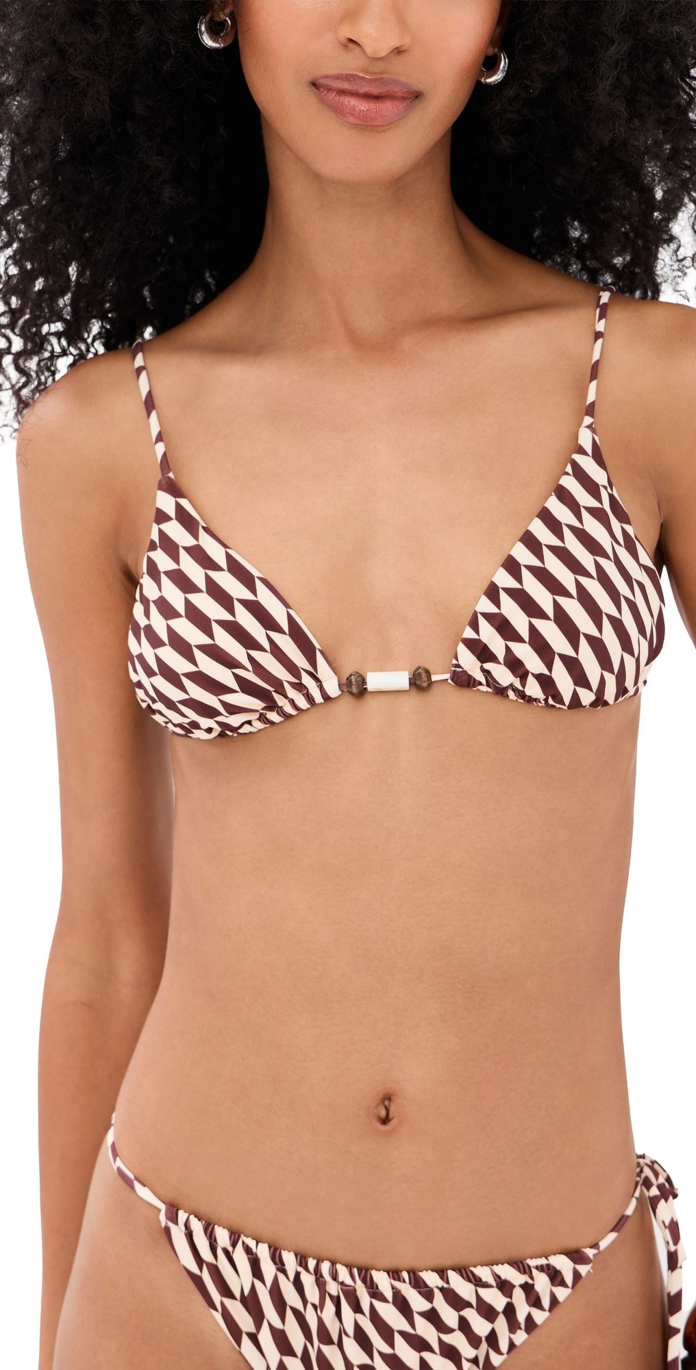 Onia Jolie Bikini Top Cacao/Ecru L