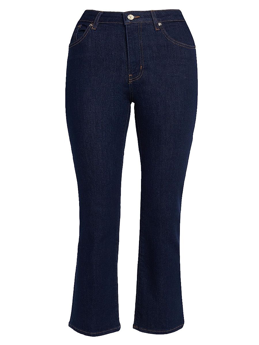Women's The Reboot Crop High-Rise Jeans - Dark Blue - Size 34