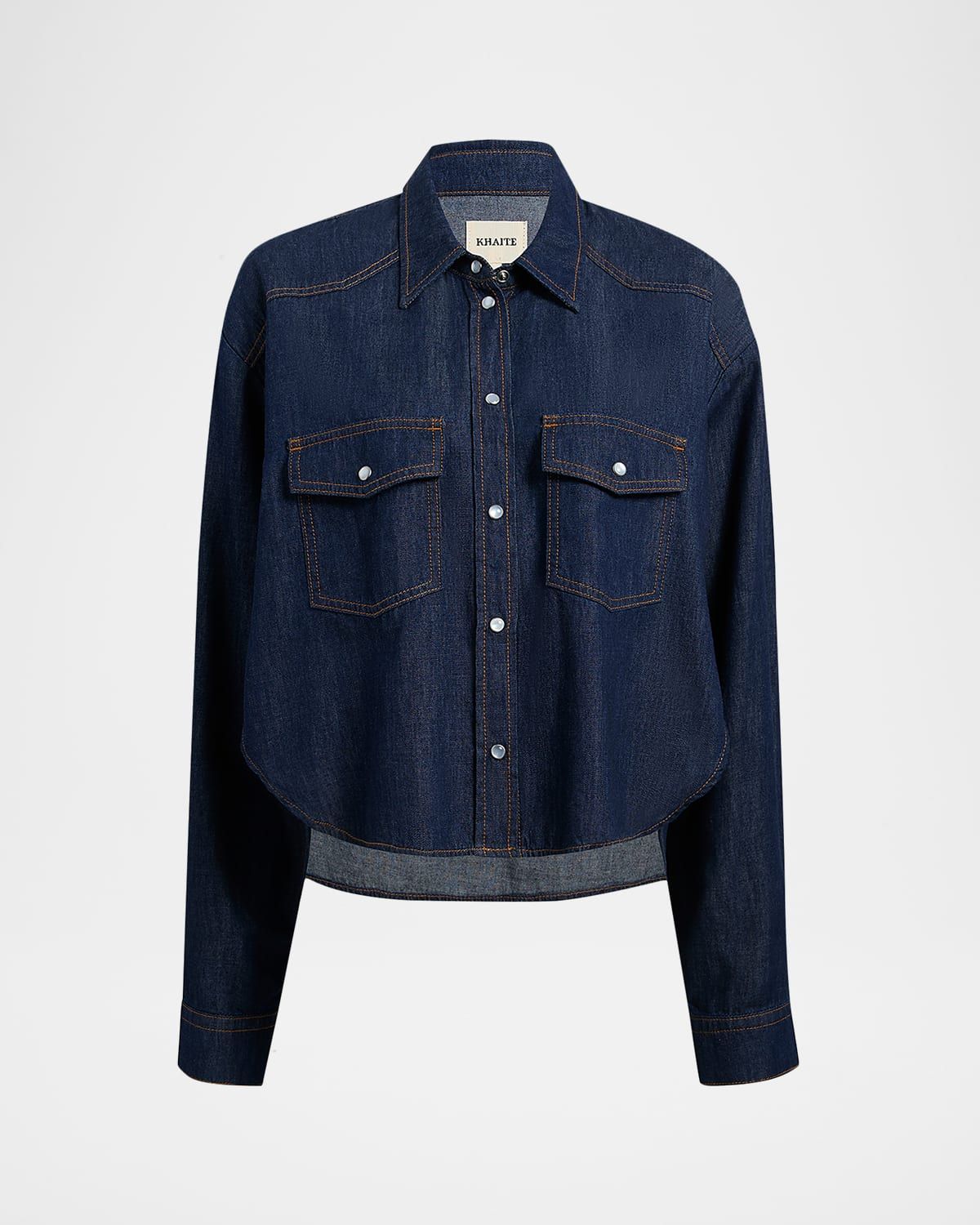 Grenon Denim Western Top