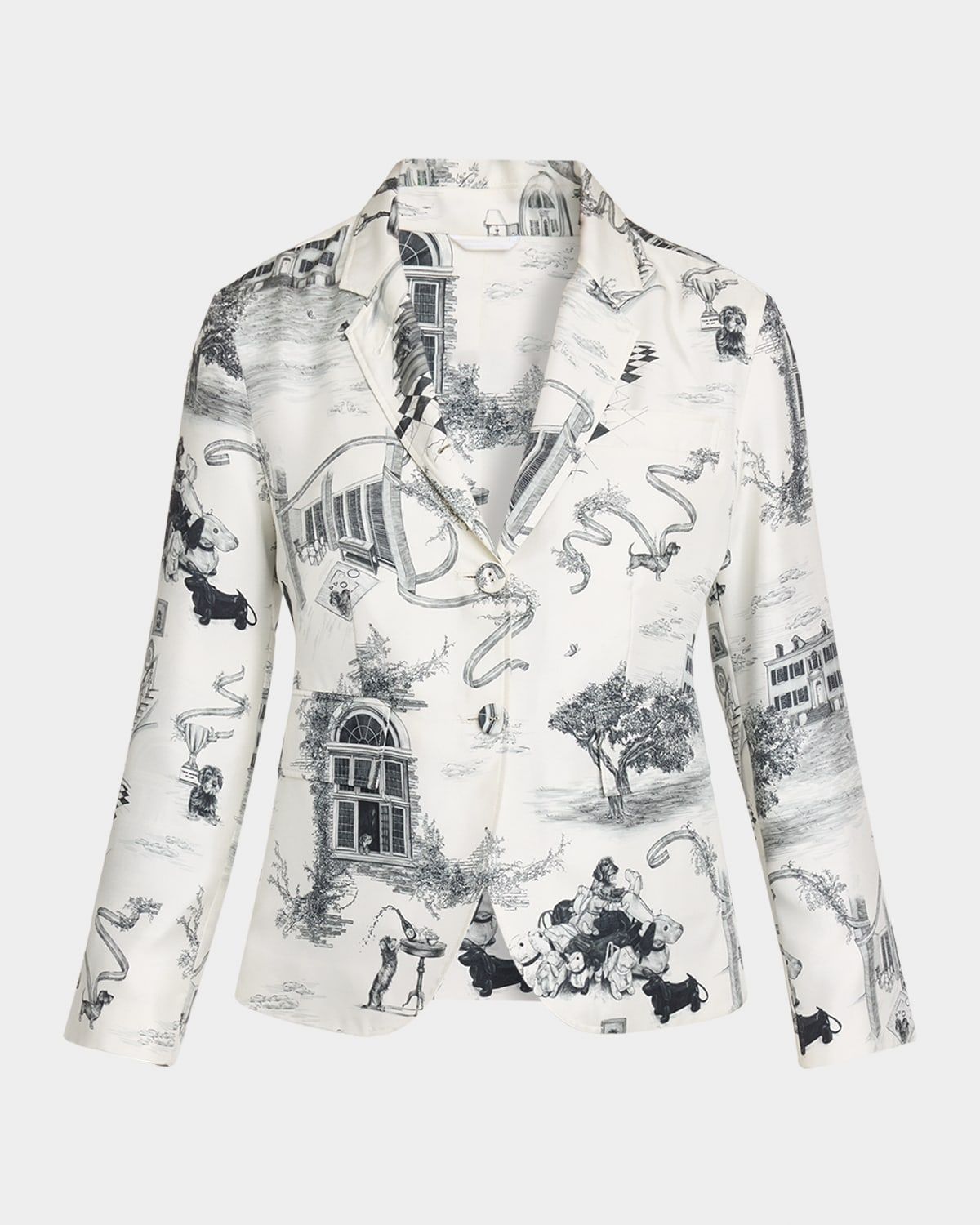 Hector Toile Unconstructed Silk Twill Fit 3 Sportcoat