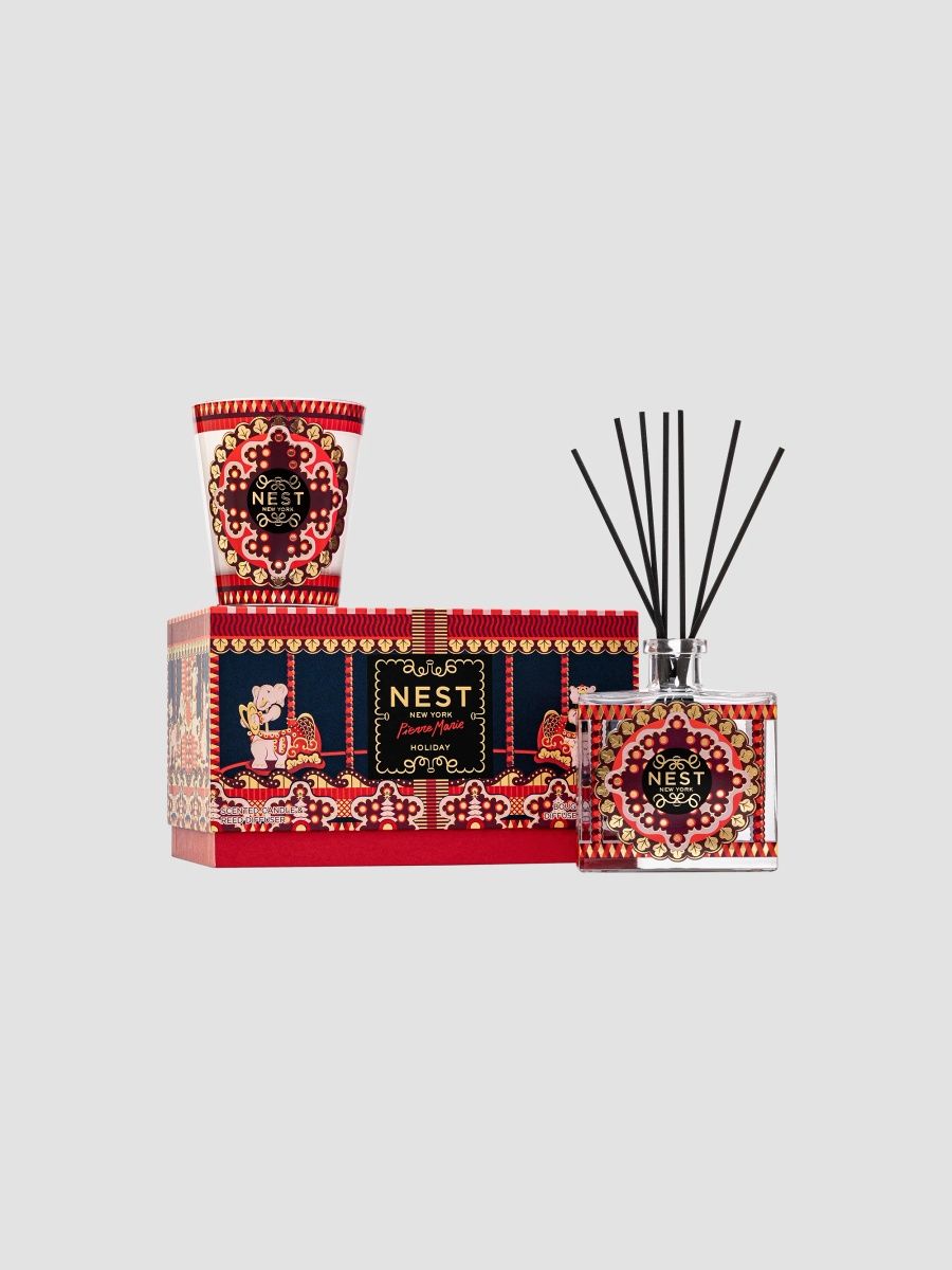 NEST New York Limited Edition NEST New York x Pierre Marie Holiday Classic Scented Candle & Reed Diffuser 2-Piece Gift Set