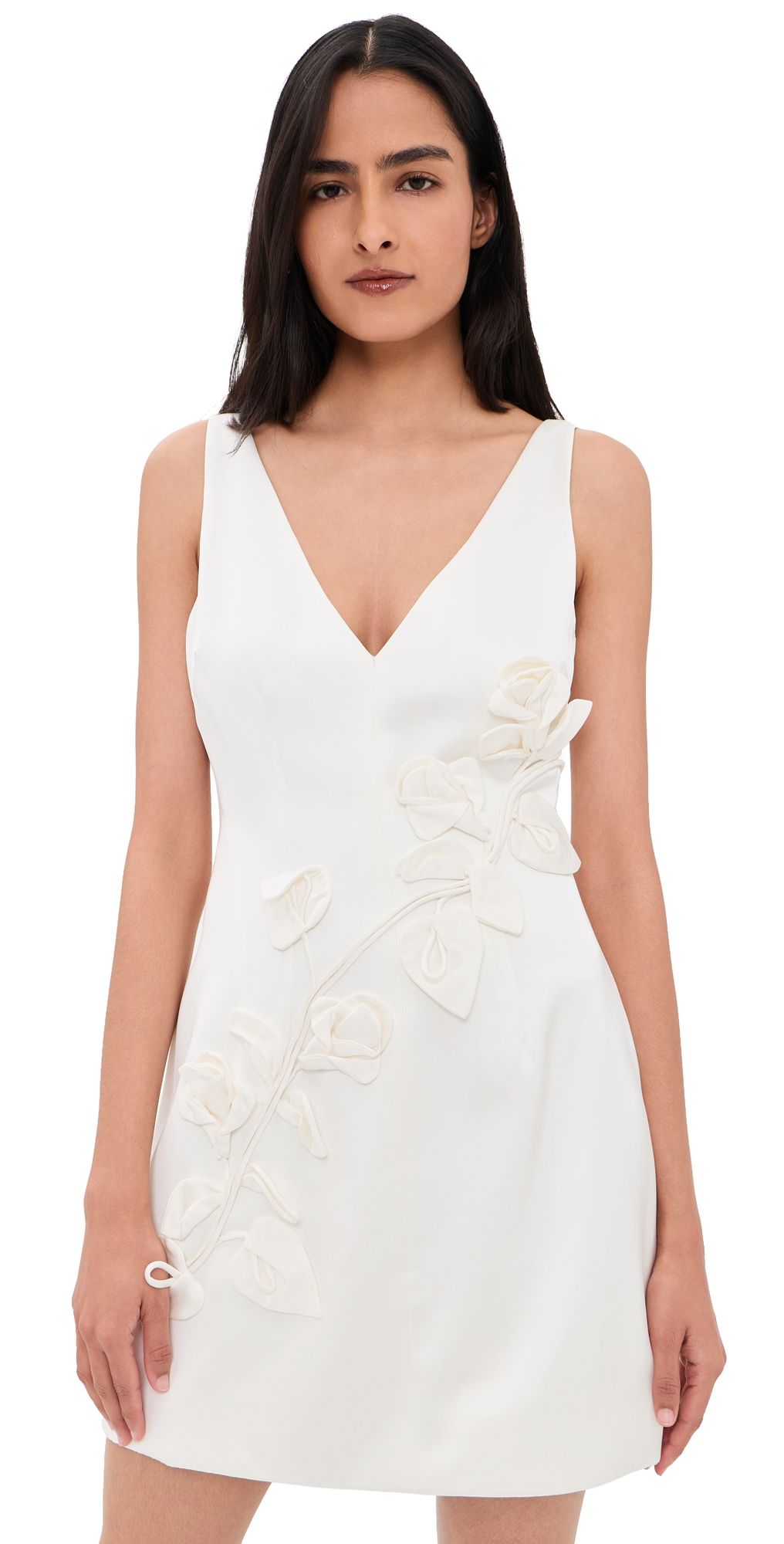 AMUR Margaret Mini Dress Ivory 8